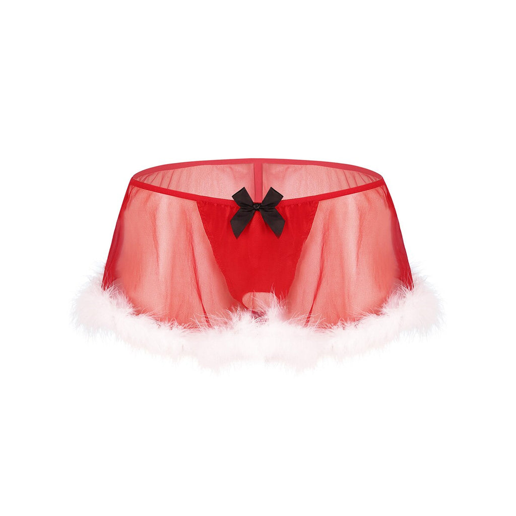 Festive Feminine Lingerie Set for Crossdressers - Image 1