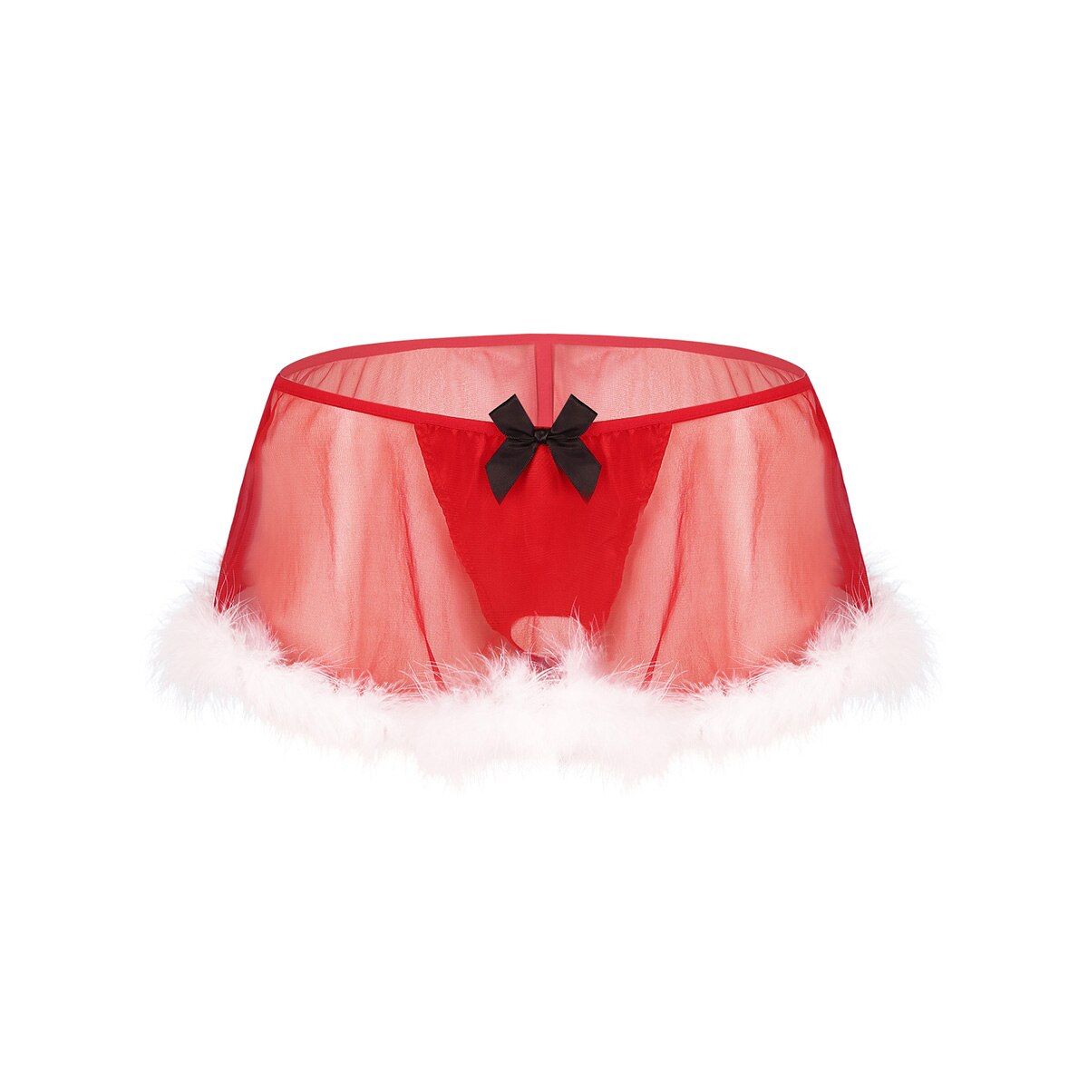 Festive Feminine Lingerie Set for Crossdressers - Image 1