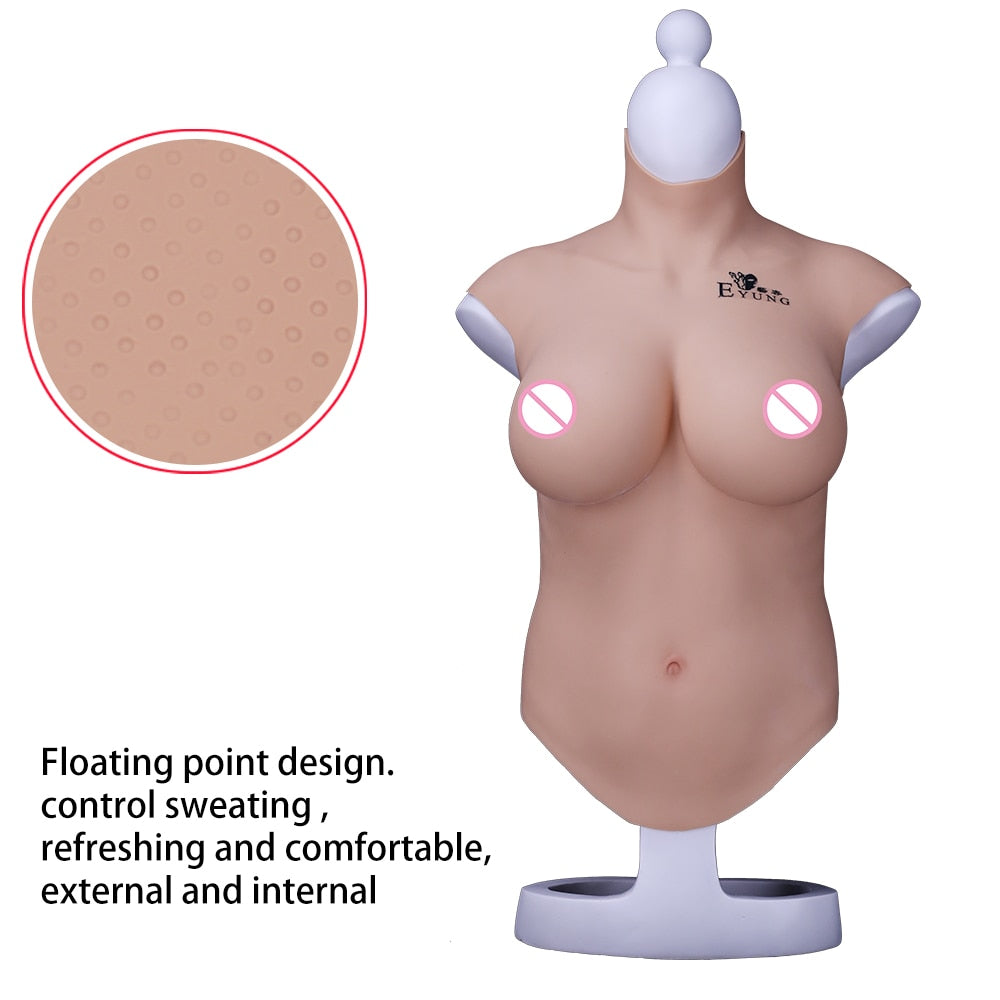 Large Liquid Silicone Breastplate for Wider Body Types - product image 12