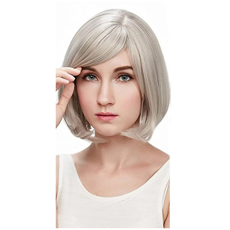 Short Straight Synthetic Wig for Crossdressers