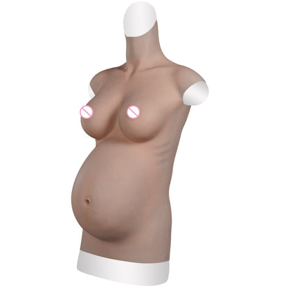 Realistic Silicone Fake Pregnant Belly with Stretch Marks - Crossdresser/Cosplay Accessory