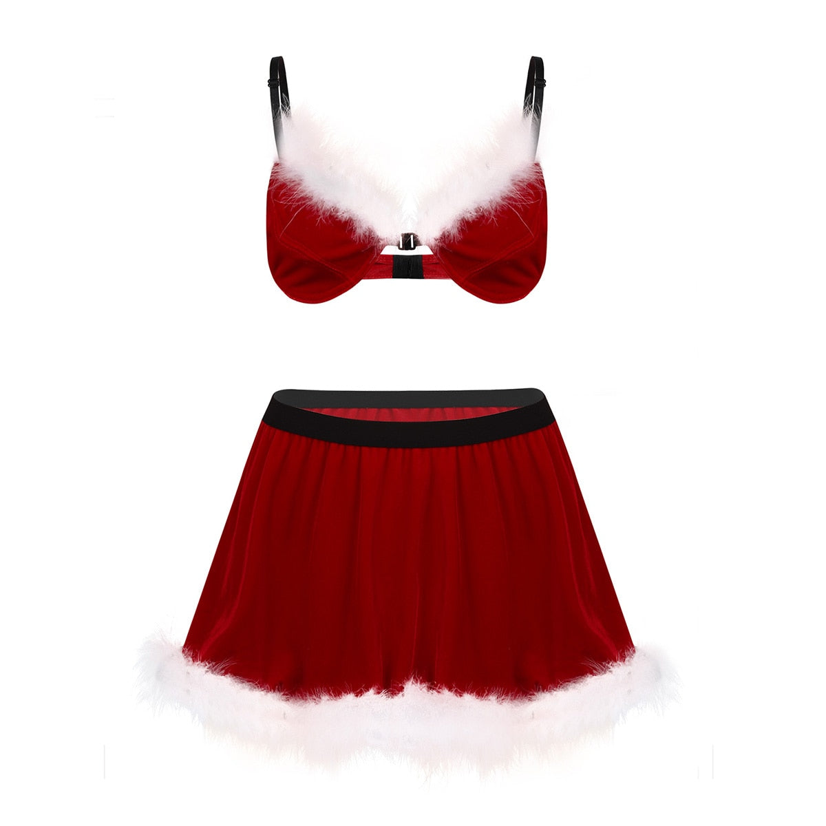 Erotic Christmas Lingerie Set: Seductive Costumes for Crossdressers