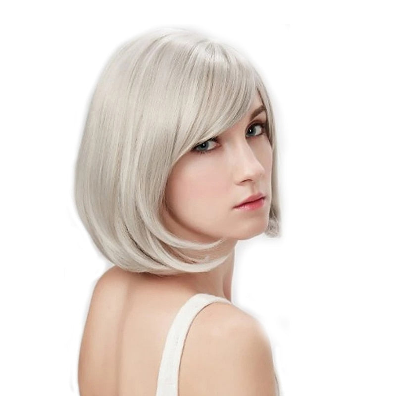 Chic and Trendy Short Synthetic Wig for Crossdressers - Heat Resistant Fiber for Easy Styling