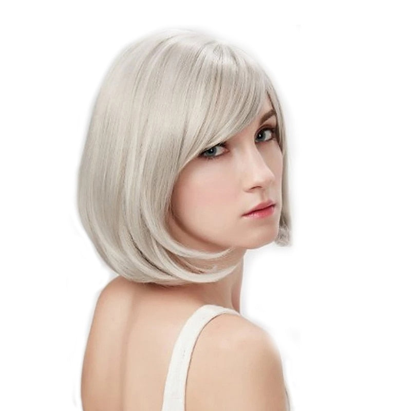Short Straight Synthetic Wig for Crossdressers