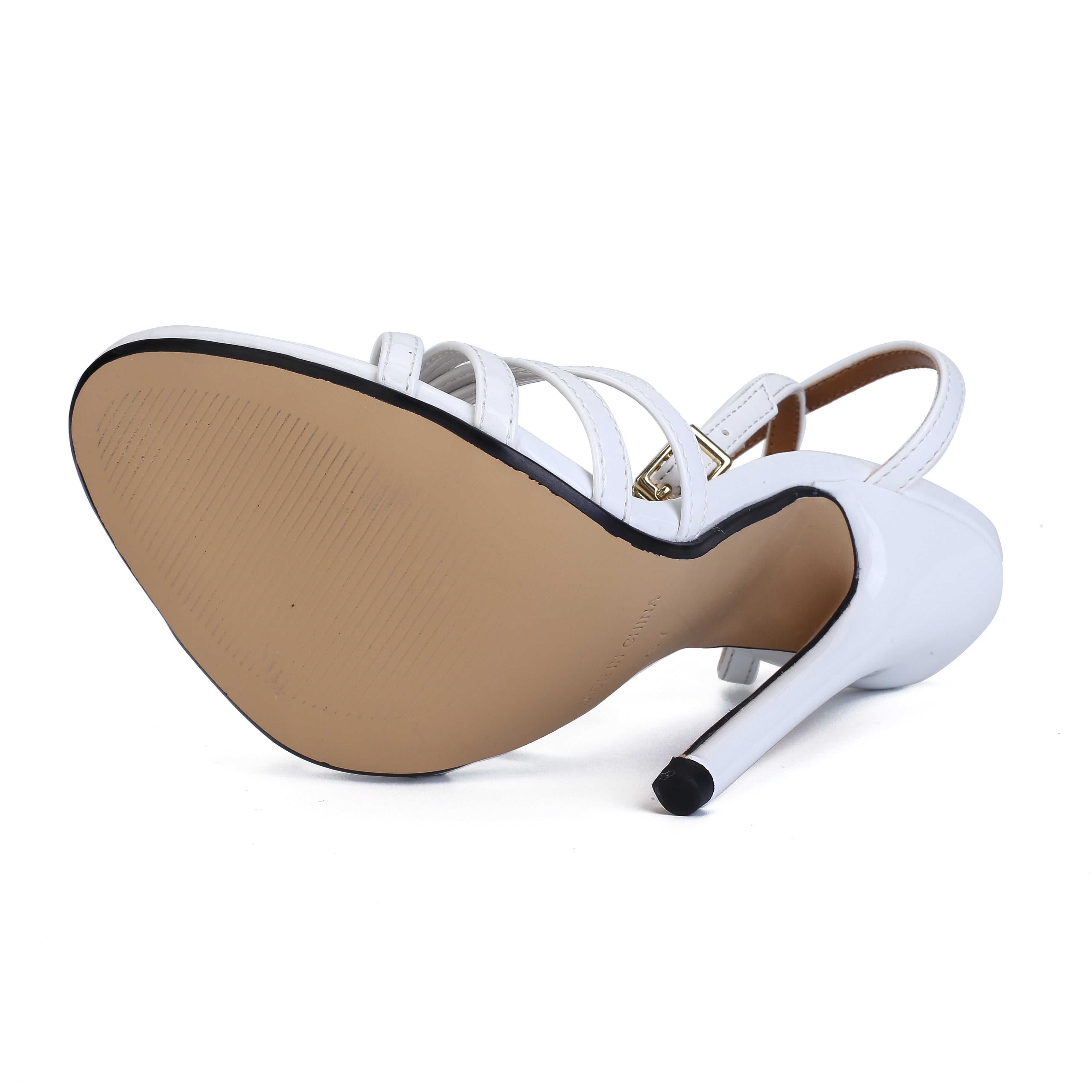 5.9 in (15 cm) Open-Toe Platform Sandals in Extended Sizes for Crossdressers - Image 4