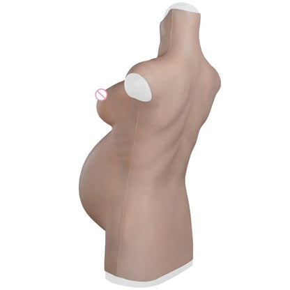 Realistic Silicone Fake Pregnant Belly with Stretch Marks - Crossdresser/Cosplay Accessory