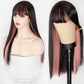 Double-Layered Pink and Black Synthetic Hair Wig for Crossdressers - Create an Extraordinary Look