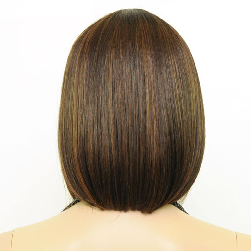 Chic and Trendy Short Synthetic Wig for Crossdressers - Heat Resistant Fiber for Easy Styling