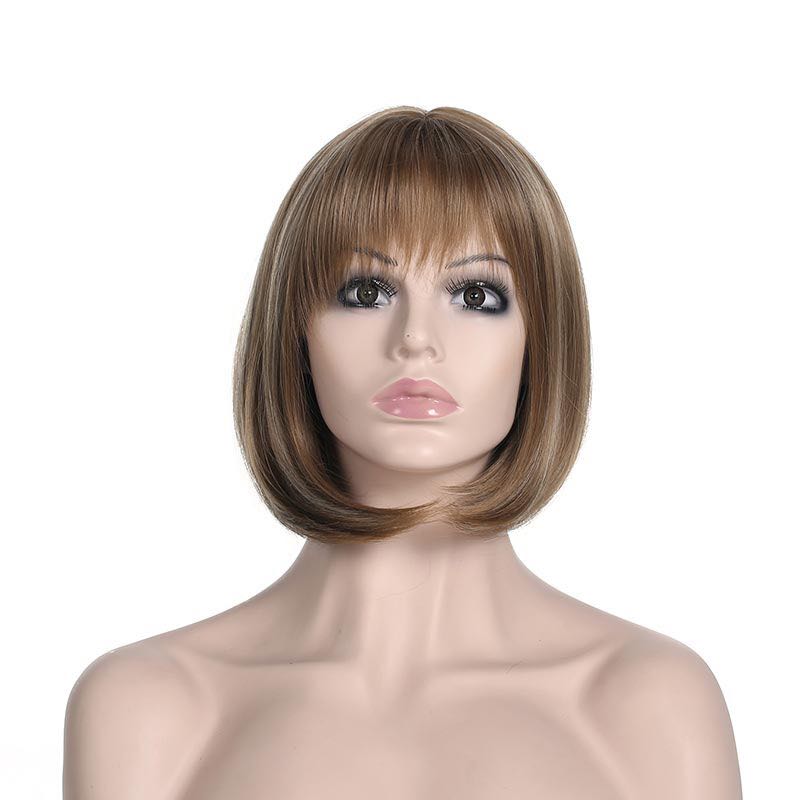 Chic and Trendy Short Synthetic Wig for Crossdressers - Heat Resistant Fiber for Easy Styling