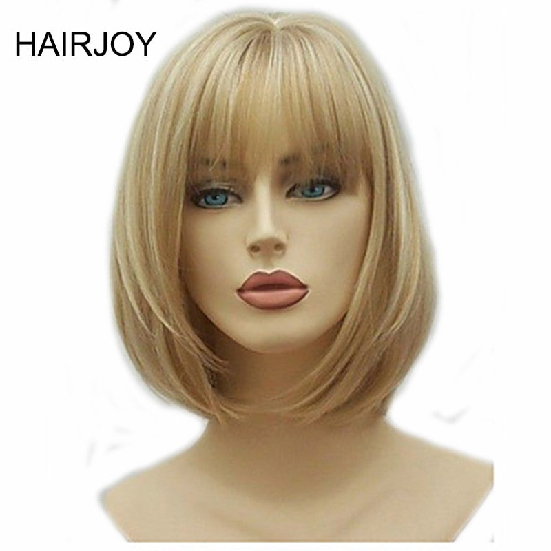 Chic and Trendy Short Synthetic Wig for Crossdressers - Heat Resistant Fiber for Easy Styling