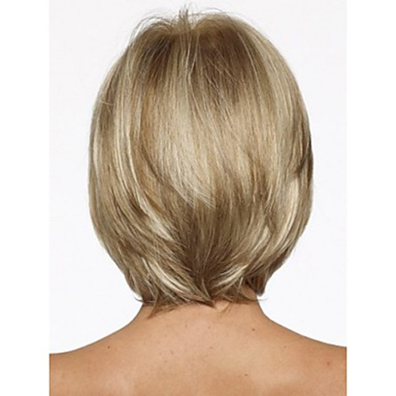 Chic and Trendy Short Synthetic Wig for Crossdressers - Heat Resistant Fiber for Easy Styling