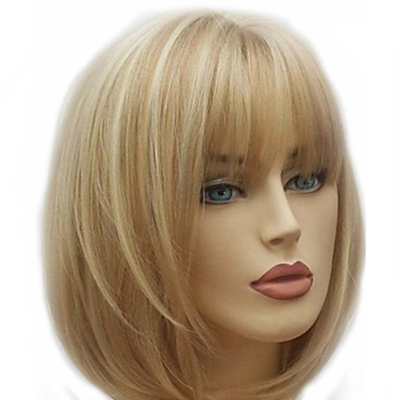 Short Straight Synthetic Wig for Crossdressers