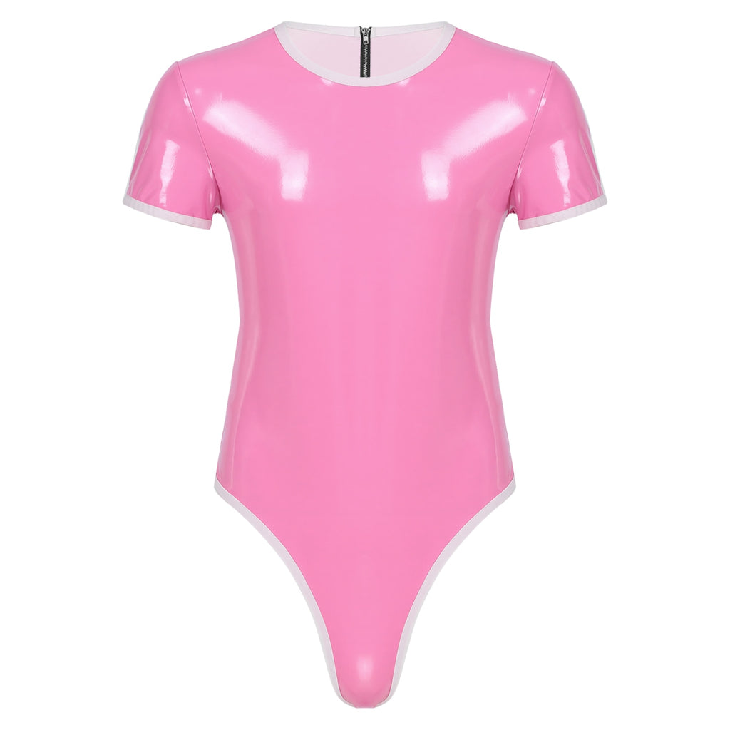 Patent-Look Bodysuit for Crossdressers - Style 4 - Image 1