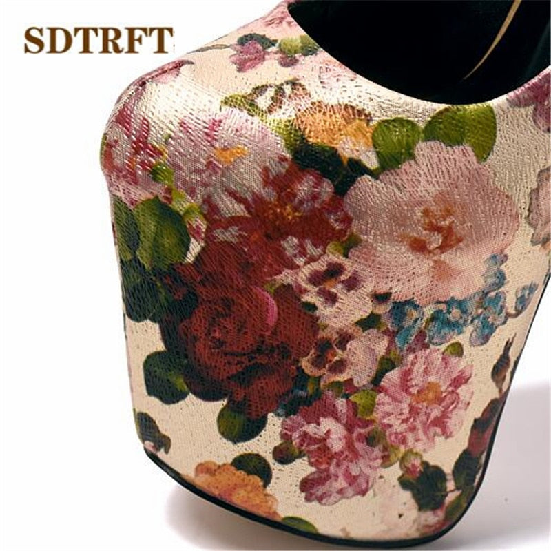 7.9 in (20 cm) Platform Pumps in Extended Sizes for Crossdressers - Style 2 - Image 8
