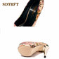 Retro Buckle Stilettos: 20cm Thin High Heels for Cosplay and Parties - Women's Crossdresser Platform Pumps, Sizes 35-47