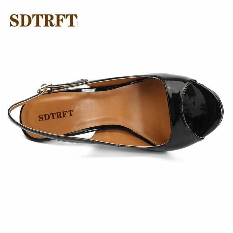 5.1 in (13 cm) Platform Pumps in Extended Sizes for Crossdressers - Image 7