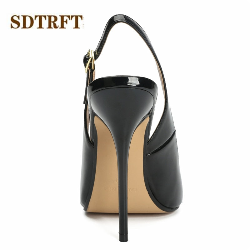 5.1 in (13 cm) Platform Pumps in Extended Sizes for Crossdressers - Image 4