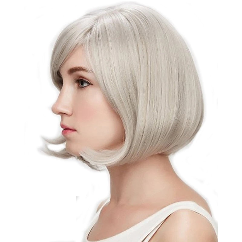 Chic and Trendy Short Synthetic Wig for Crossdressers - Heat Resistant Fiber for Easy Styling