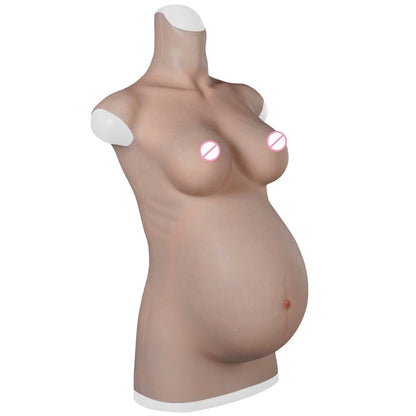 Realistic Silicone Fake Pregnant Belly with Stretch Marks - Crossdresser/Cosplay Accessory