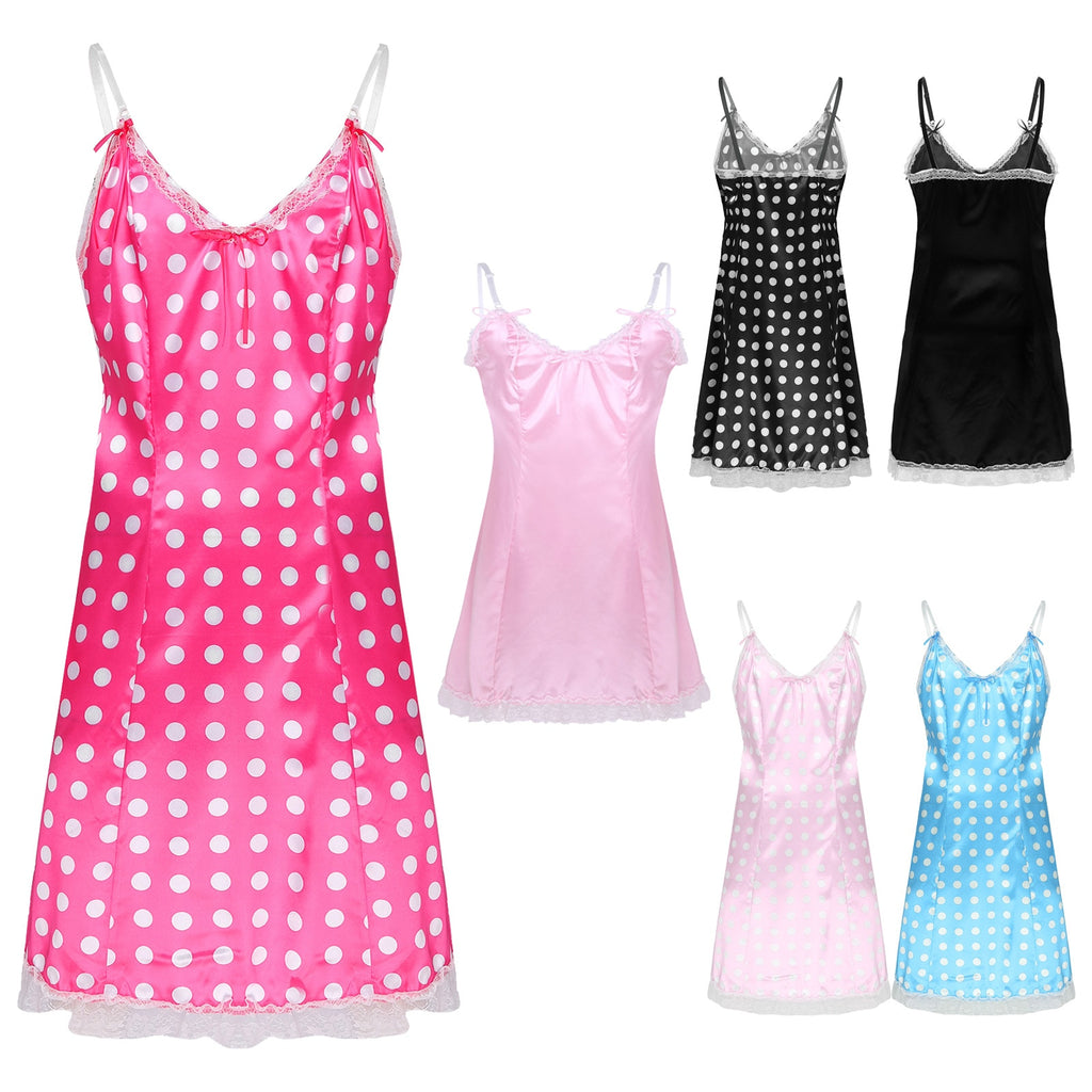 Satin Nightdress for Crossdressers - Style 3 - Image 1
