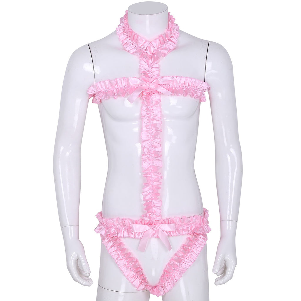 Lace Bodysuit for Crossdressers - Style 7 - Image 1