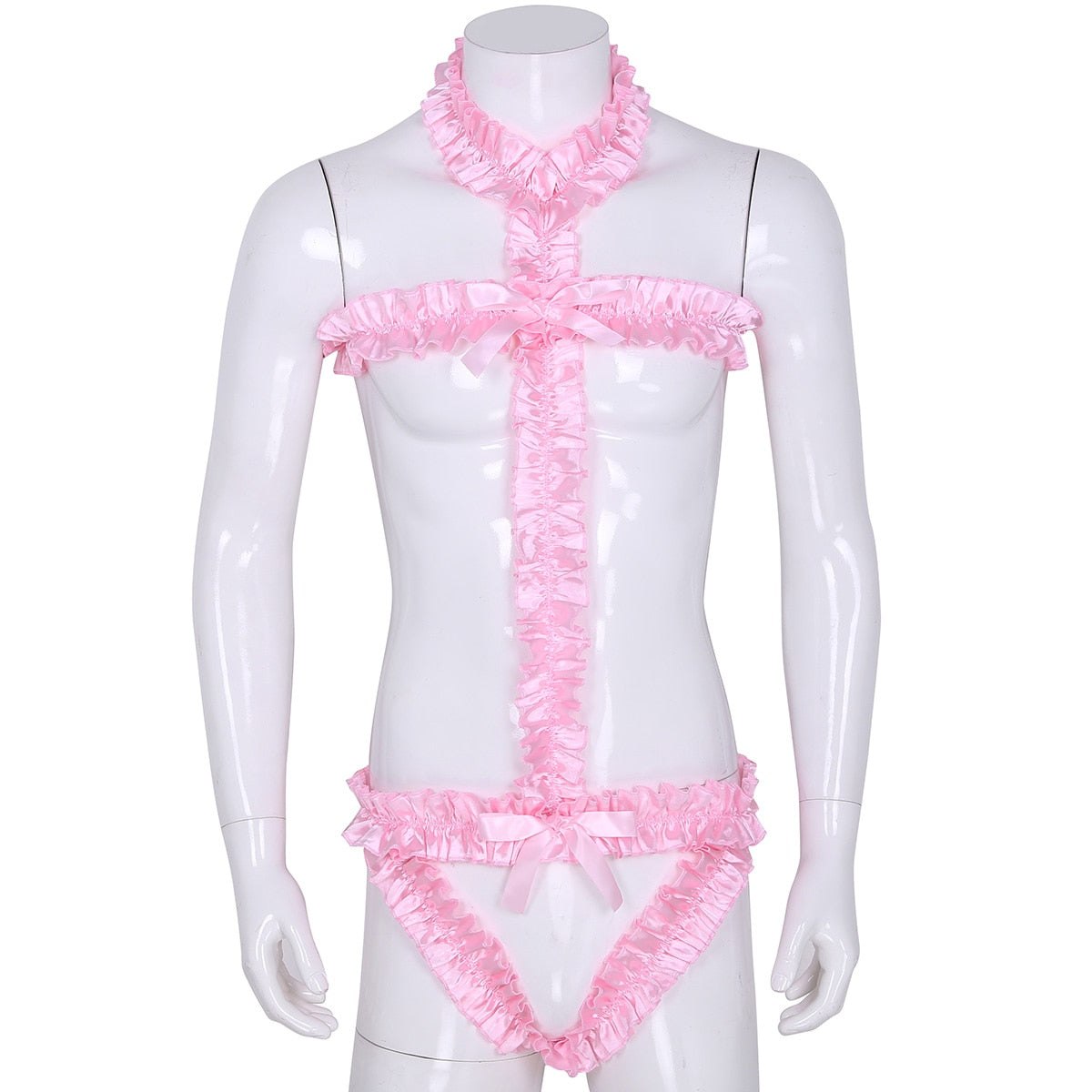 Lace Bodysuit for Crossdressers - Style 7 - Image 1