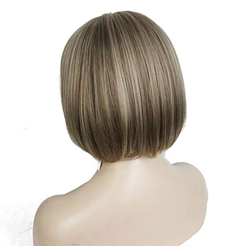 Chic and Trendy Short Synthetic Wig for Crossdressers - Heat Resistant Fiber for Easy Styling