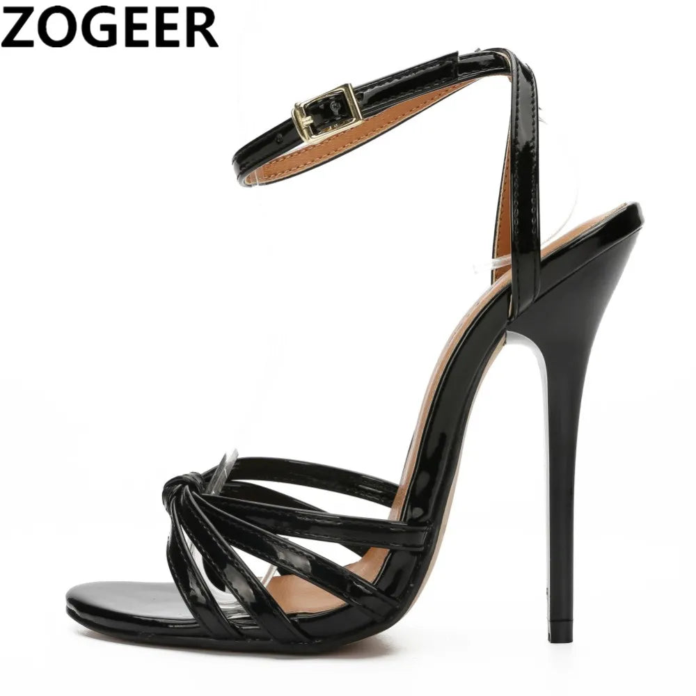 Gladiator Platform Sandals in Extended Sizes for Crossdressers - Style 2 - Image 1