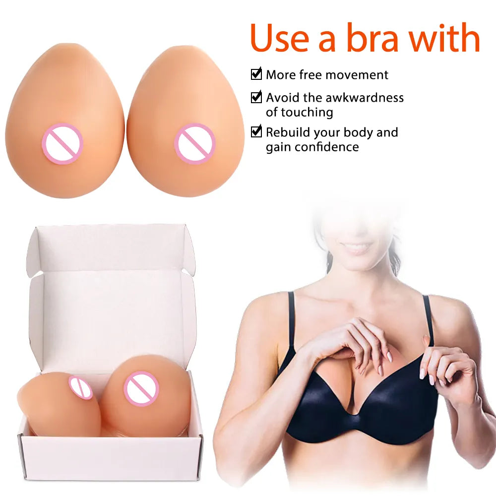 Silicone Breast Forms for Crossdressers - Breast Forms / 14.1 oz (400 g)