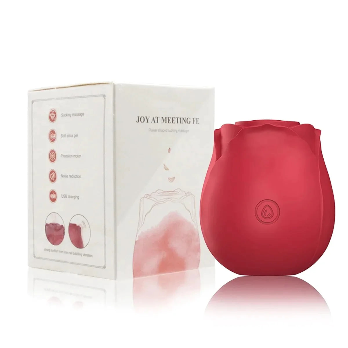 Rose Shape Vagina Sucking Vibrator Intimate Good Nipple Sucker Oral Licking Clitoris Stimula - Image 2