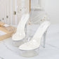 Crossdresser's Summer Sandals: 14cm Thin High Heels with Platform - Stylish and Confident Footwear for Expressing Your Unique Style