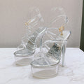 5.5 in (14 cm) Platform Sandals for Crossdressers - Image 13