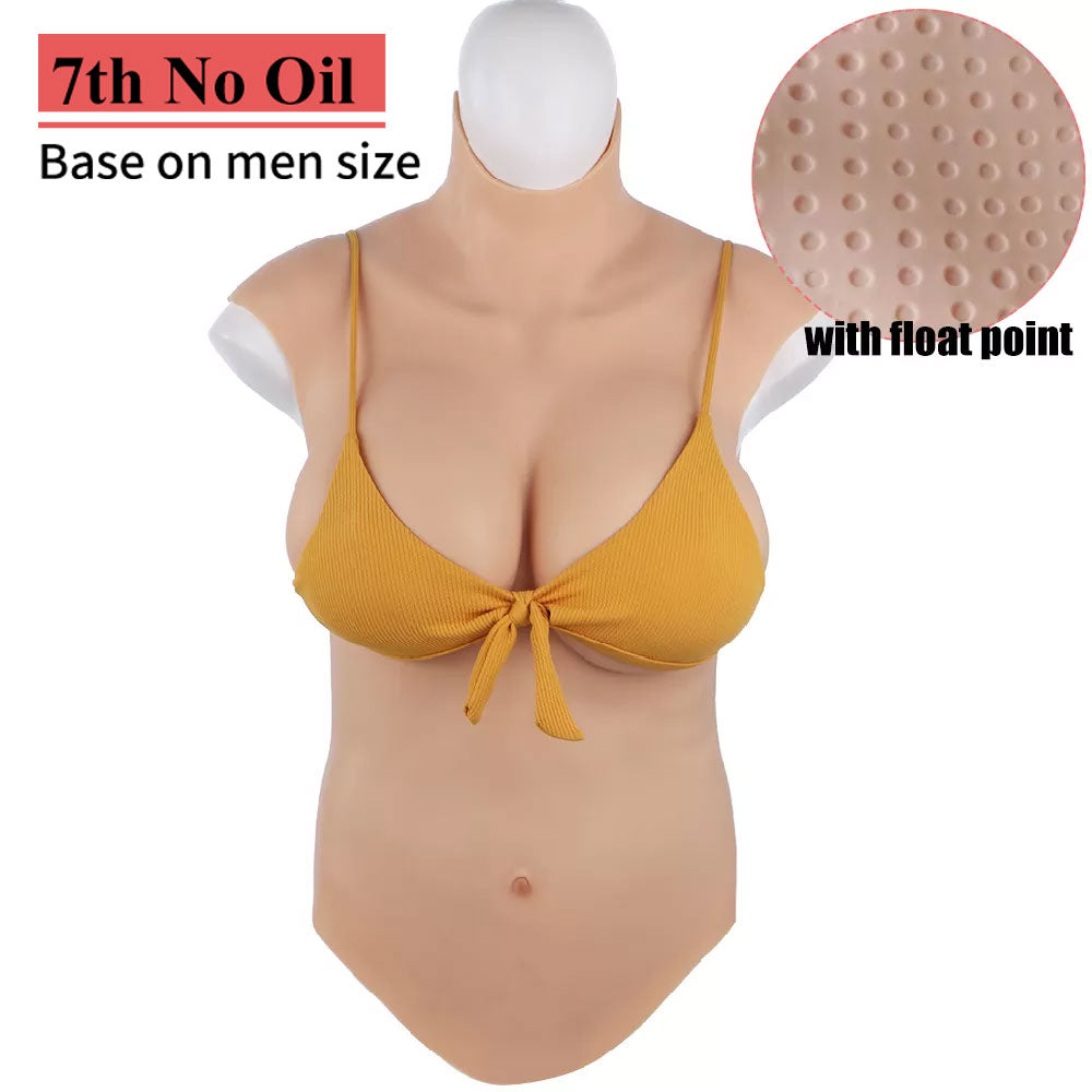 Large Liquid Silicone Breastplate for Wider Body Types - product image 1