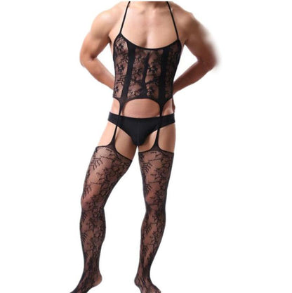 Seductive Netted Bodystocking Lingerie