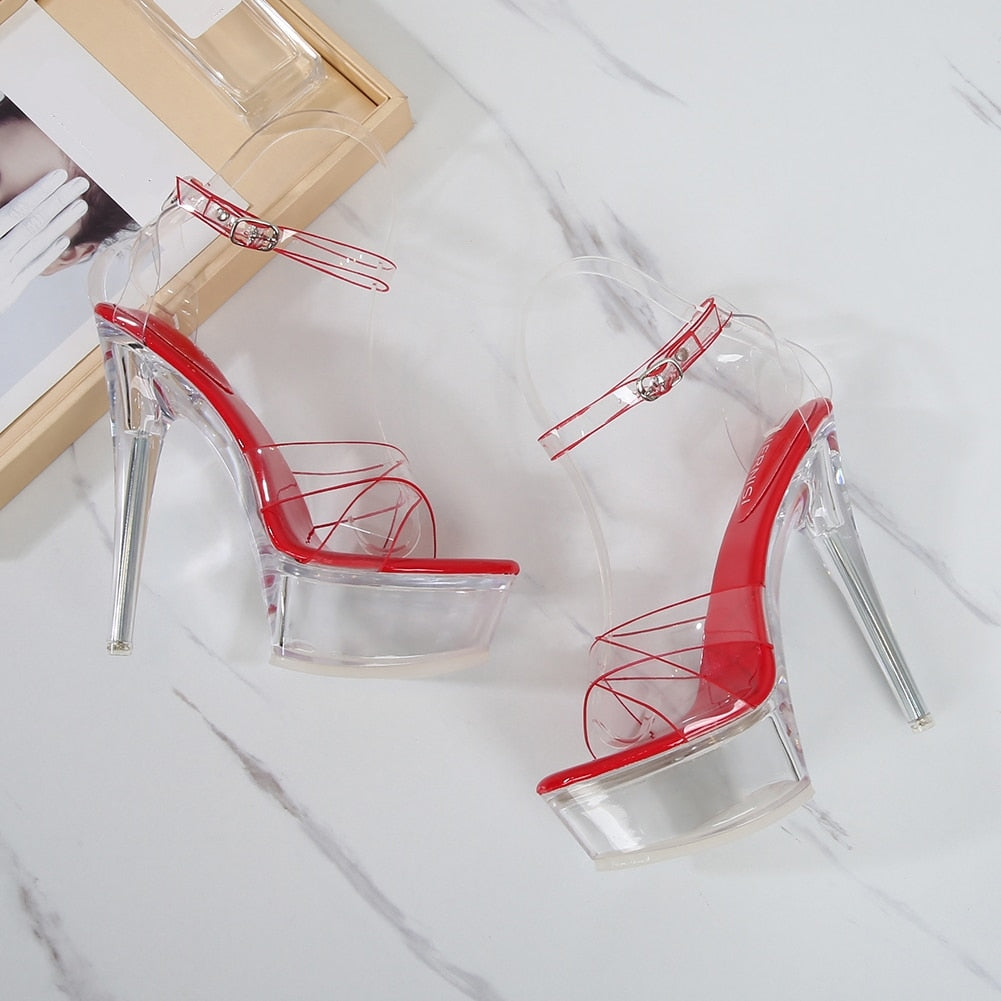 5.5 in (14 cm) Platform Sandals for Crossdressers - Style 2 - Image 24