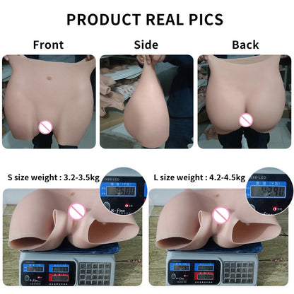 8th Silicone Pant Buttock Hip Up Enhancement Panties Fake Vagina Crossdressing For Crossdresser Transgender Drag Queen Shemale