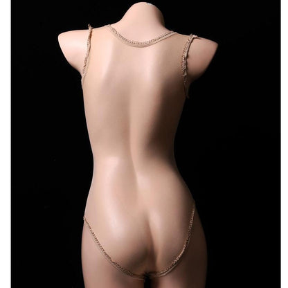 Erotic Stockings Jumpsuit - Ultra-Thin, Transparent, and Sexy Lingerie for Men.