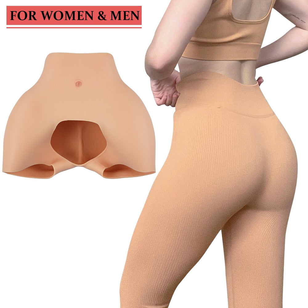 Artificial Silicone Buttock Enhancement Panties Fake Vagina Crossdressing for Crossdresser Transgender Drag Queen Shemale