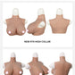 Drag Queen Breastplate For LGBT Sissy Dresses Crossdresser H Cup Silicone Breast Forms Fake Chest Shemale Boobs Male To Female