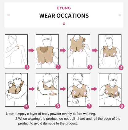 9th New L-K Cup Silicon Cosplay Boobs False Breast Party Breastplate Tranny Silicone Boobs With Flocking Huge Breast Forms