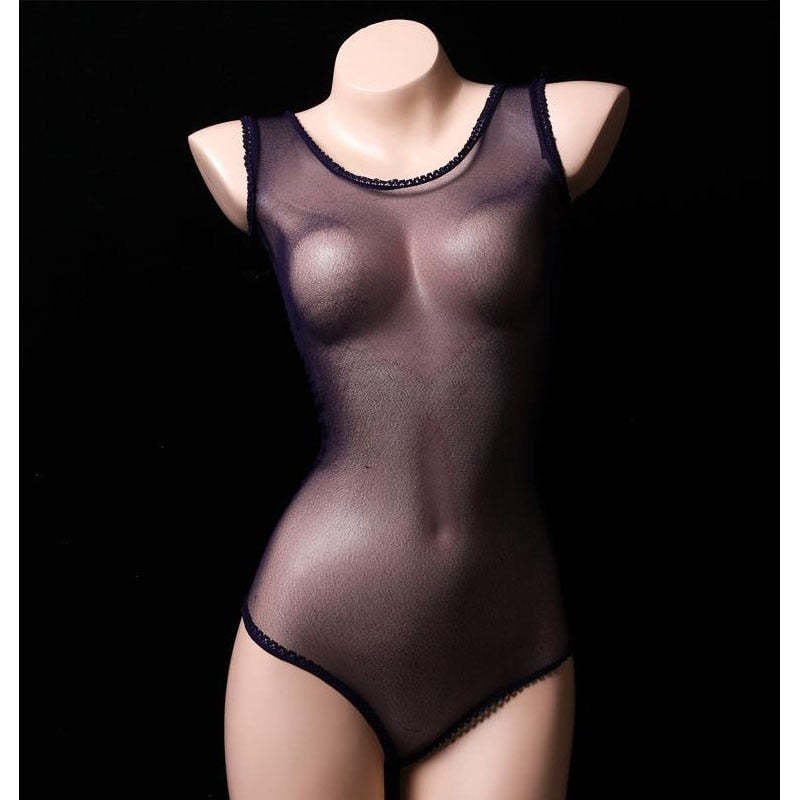 Erotic Stockings Jumpsuit - Ultra-Thin, Transparent, and Sexy Lingerie for Men.
