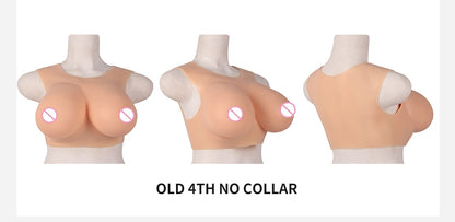 Drag Queen Breastplate For LGBT Sissy Dresses Crossdresser H Cup Silicone Breast Forms Fake Chest Shemale Boobs Male To Female