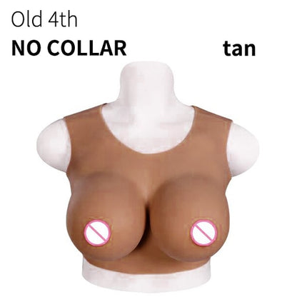 False Chest Crossdress Silicone Breast Forms For Cosplay Costumes Silicone Breast Plate Boobs Shemale Fake Chest For Transgender