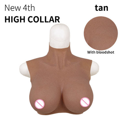 False Chest Crossdress Silicone Breast Forms For Cosplay Costumes Silicone Breast Plate Boobs Shemale Fake Chest For Transgender