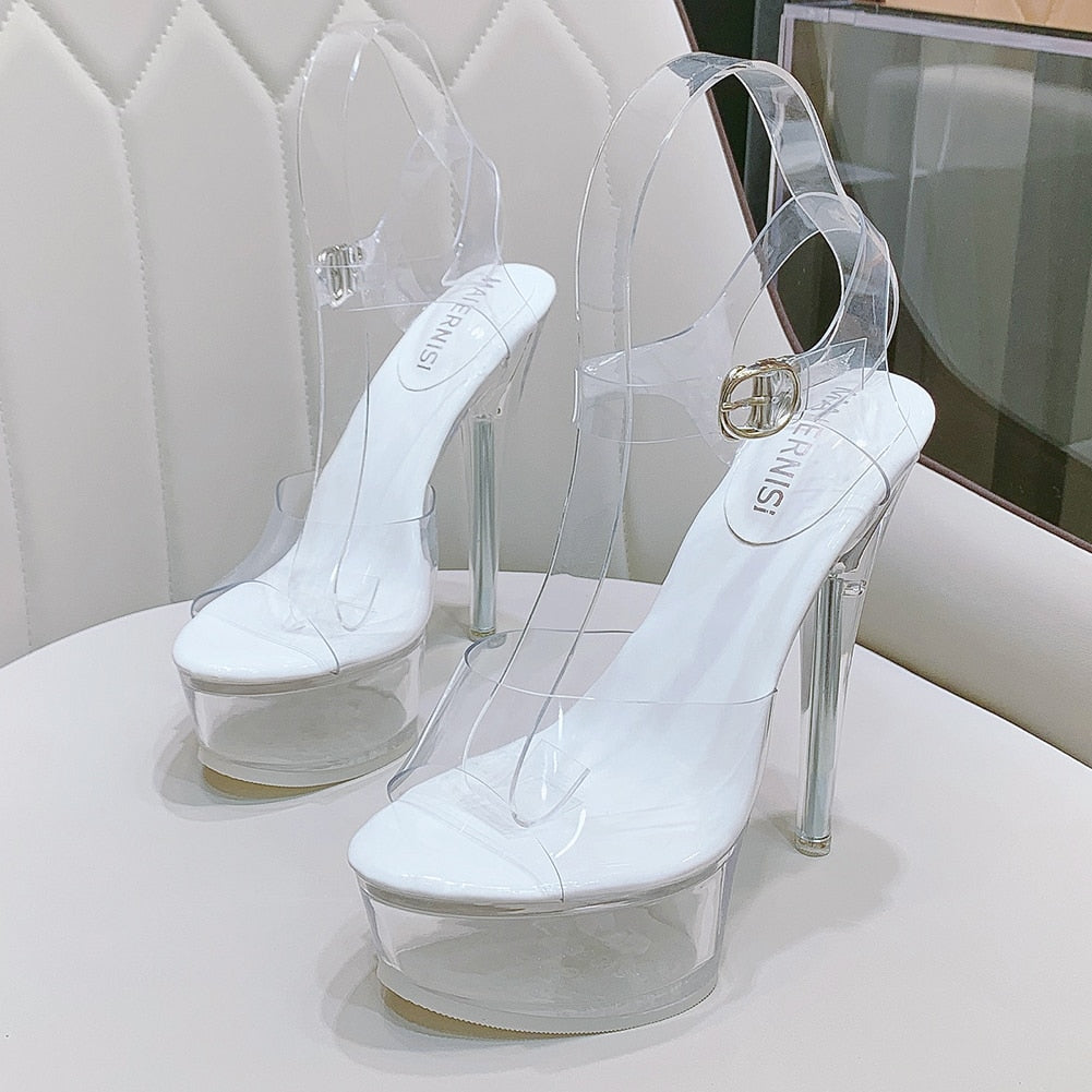 5.5 in (14 cm) Platform Sandals for Crossdressers - Style 2 - Image 54