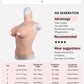 Oil-Free Silicone Breast Plate for Crossdressers and Transgender Women - H Cup Size, Natural Look