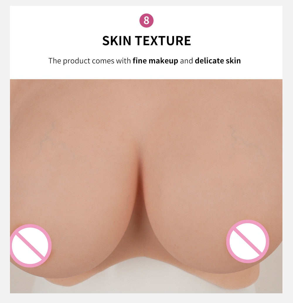 8th Generation Silicone Breast Forms for Crossdressers and Transgender Women: Enhance Your Feminine Look with Realistic Reusable Chest Enhancers