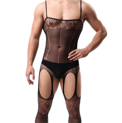 Seductive Netted Bodystocking Lingerie