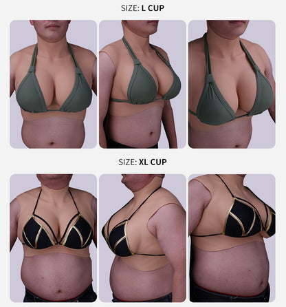 8th Generation Silicone Breast Forms for Crossdressers and Transgender Women: Enhance Your Feminine Look with Realistic Reusable Chest Enhancers