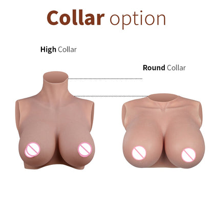 False Chest Crossdress Silicone Breast Forms For Cosplay Costumes Silicone Breast Plate Boobs Shemale Fake Chest For Transgender